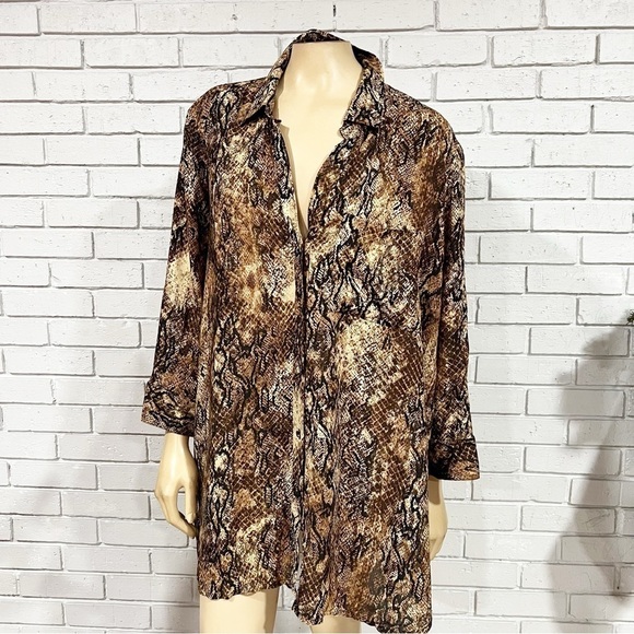 River Island Women’s Snake Print Top - Picture 1 of 7